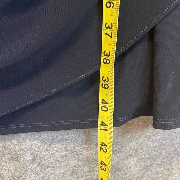 DRESSBARN Slimming Sleeveless Ruched Sequin Dress Black White Size 20W Cocktail - Picture 8 of 14